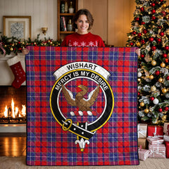 Wishart Dress Tartan Crest Quilt