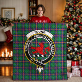 Young Modern Tartan Crest Quilt