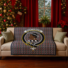 Borthwick Ancient Tartan Crest Quilt