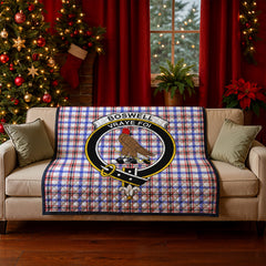 Boswell Modern Tartan Crest Quilt