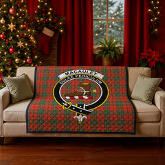 MacAuley Ancient Tartan Crest Quilt