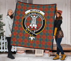 McLean of Duart Ancient Tartan Crest Quilt