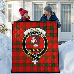 Adair Modern Tartan Crest Quilt