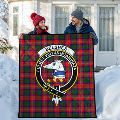 Belshes Tartan Crest Quilt