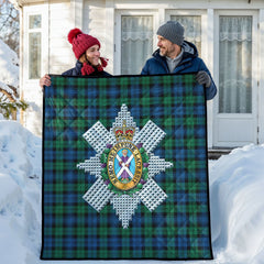 Black Watch Ancient Tartan Crest Quilt