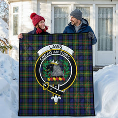 Laws Tartan Crest Quilt