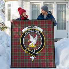 Lindsay Weathered Tartan Crest Quilt