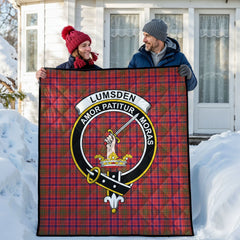Lumsden Modern Tartan Crest Quilt