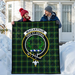 MacArthur Modern Tartan Crest Quilt