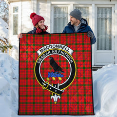 MacDonnell of Keppoch Tartan Crest Quilt