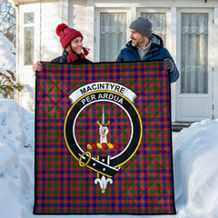 MacIntyre Modern Tartan Crest Quilt
