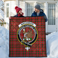 MacKinnon Modern Tartan Crest Quilt