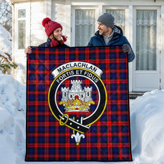 MacLachlan Modern Tartan Crest Quilt
