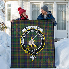 MacMillan Hunting Modern Tartan Crest Quilt