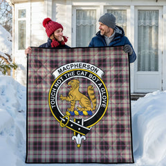 MacPherson Hunting Ancient Tartan Crest Quilt