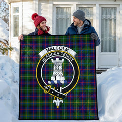 Malcolm (or MacCallum) Tartan Crest Quilt