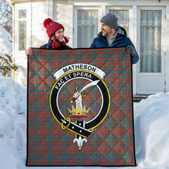 Matheson Ancient Tartan Crest Quilt