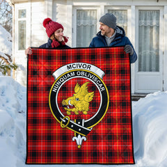 McIvor Tartan Crest Quilt