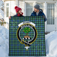 Mowat Ancient Tartan Crest Quilt