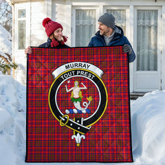 Murray of Tulloch Modern Tartan Crest Quilt