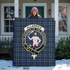 Allardice Tartan Crest Quilt