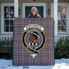 Borthwick Ancient Tartan Crest Quilt