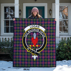 Logan Modern Tartan Crest Quilt