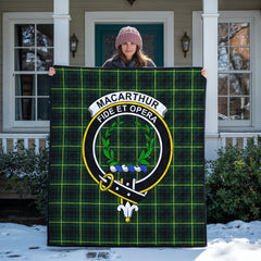 MacArthur Modern Tartan Crest Quilt