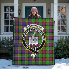 MacDonald (Clan Ranald) Tartan Crest Quilt