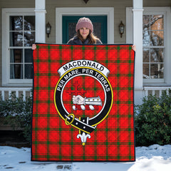 MacDonald of Sleat Tartan Crest Quilt
