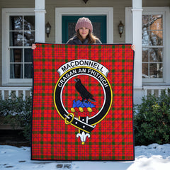 MacDonnell of Keppoch Tartan Crest Quilt