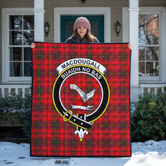 MacDougall Modern Tartan Crest Quilt