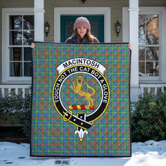 MacIntosh Hunting Ancient Tartan Crest Quilt
