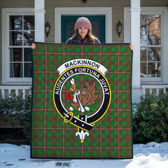 MacKinnon Hunting Modern Tartan Crest Quilt