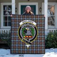 MacLaren Weathered Tartan Crest Quilt