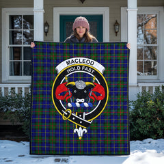 MacLeod of Harris Modern Tartan Crest Quilt