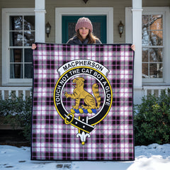 MacPherson Hunting Modern Tartan Crest Quilt