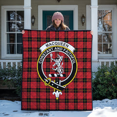 MacQueen Modern Tartan Crest Quilt