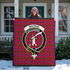 MacRae Modern Tartan Crest Quilt