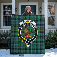 McAlpine Ancient Tartan Crest Quilt