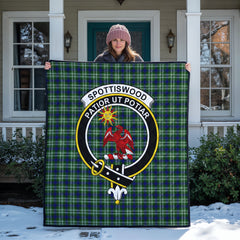 Spottiswood Tartan Crest Quilt