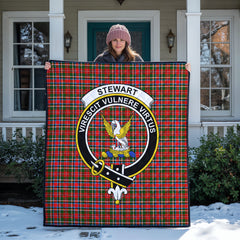 Stewart Royal Tartan Crest Quilt