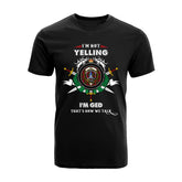 Ged Tartan Crest T-shirt - I'm not yelling style