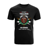 Innes Tartan Crest T-shirt - I'm not yelling style