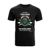 MacLaren Tartan Crest T-shirt - I'm not yelling style