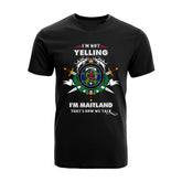 Maitland Tartan Crest T-shirt - I'm not yelling style