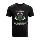 Walkinshaw Tartan Crest T-shirt - I'm not yelling style