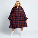Brown Modern Tartan Hoodie Blanket