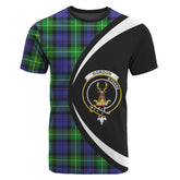 Gordon Modern Tartan Crest T-shirt - Circle Style