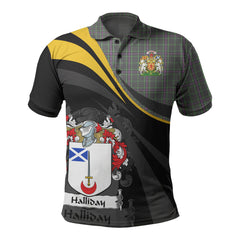 Halliday Tartan Polo Shirt - Royal Coat Of Arms Style